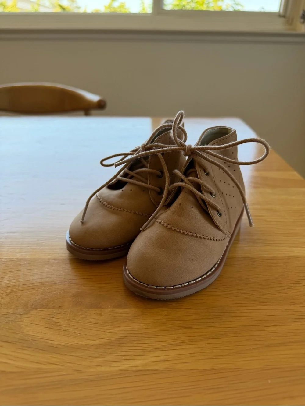 Rylee + Cru Tan Lace-Up Boots